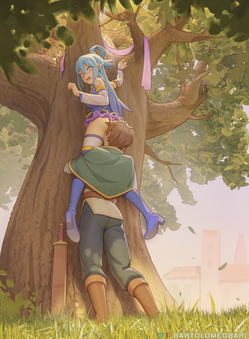 Aqua & Satou Kazuma (Kono Subarashii Sekai Ni Shukufuku Wo!) Rule 34