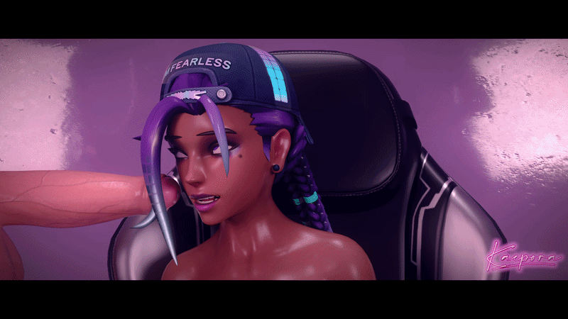 Sombra Overwatch Rule 34 GIF – Dildo by Kaepora