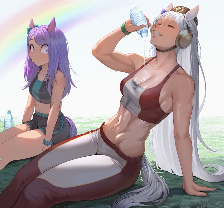 Gold Ship & Mejiro Mcqueen Umamusume Rule 34 – Lesbian Pic