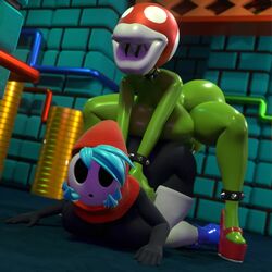 Piranha Plant & Shy Gal (Mario) Rule 34 Video – Anklewear