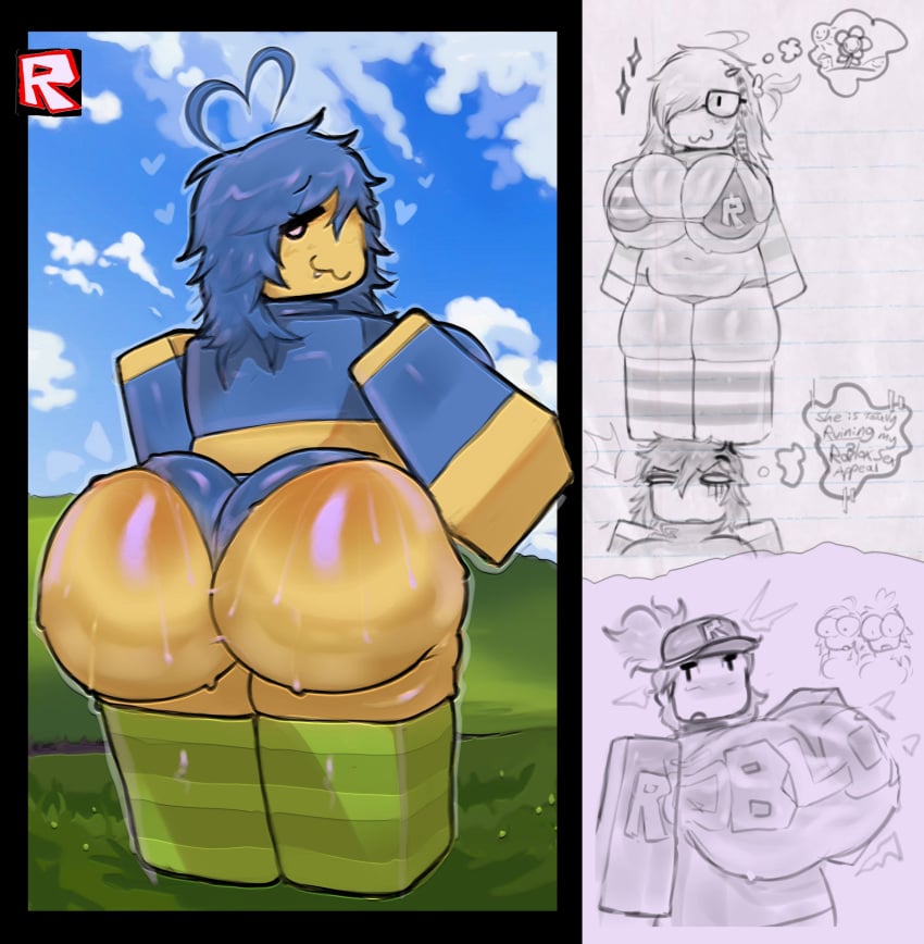 Guest & Noob (Roblox) Rule 34 – Ahoge