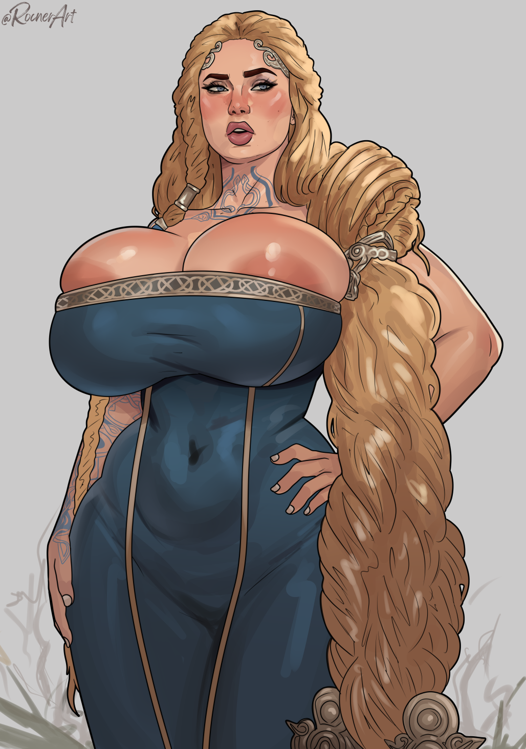 Sif (God Of War) Rule 34 – Areola Slip