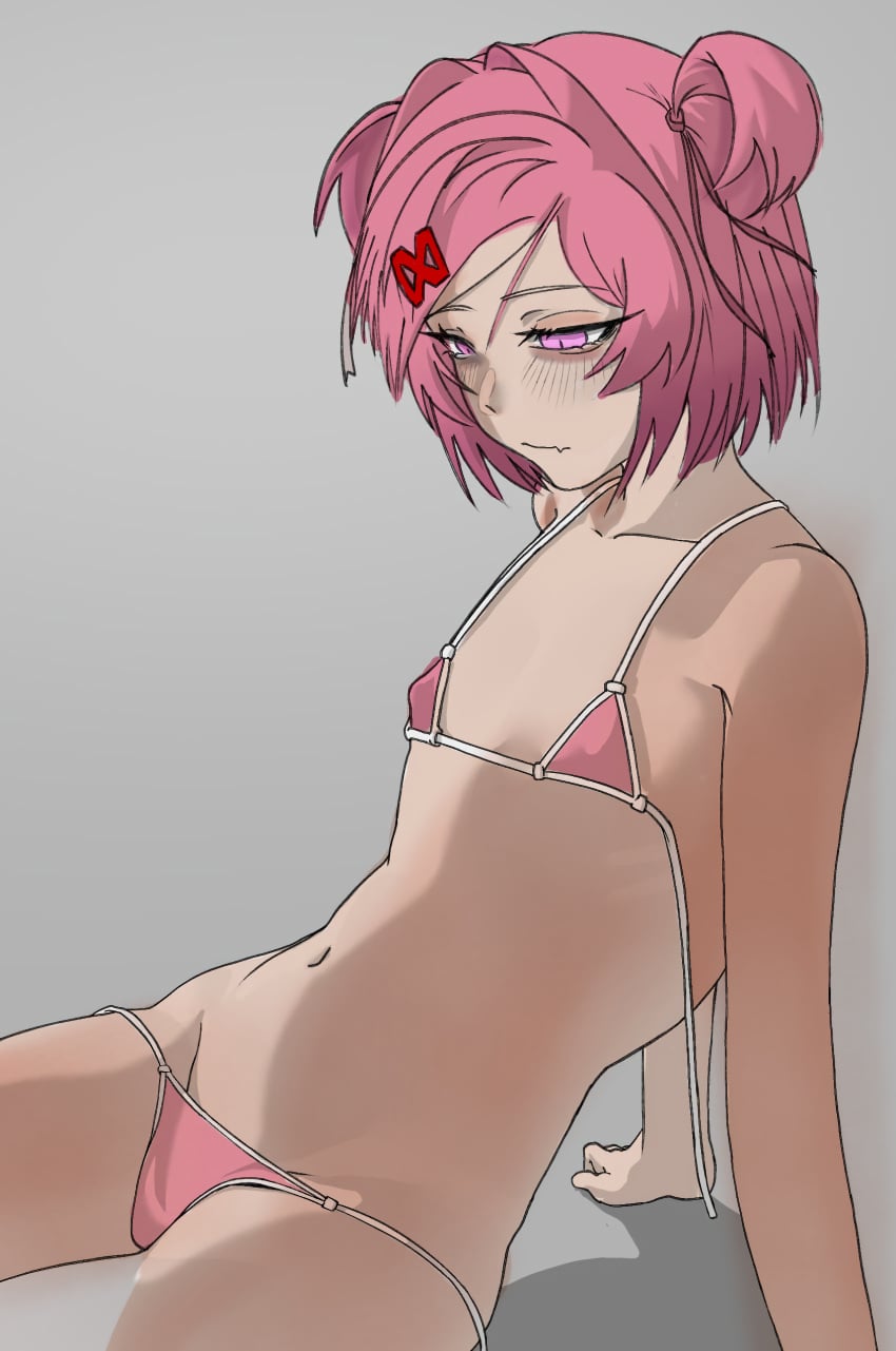 Natsuki Doki Doki Literature Club Rule 34 – Swimsuit & Tired Pic