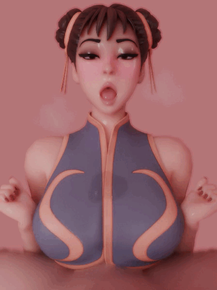 Anonymous Male & Chun-li (Capcom) Rule 34 GIF – Ahegao