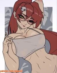 Yoko Littner (Studio Trigger) Rule 34 Video – Adjusting Clothes