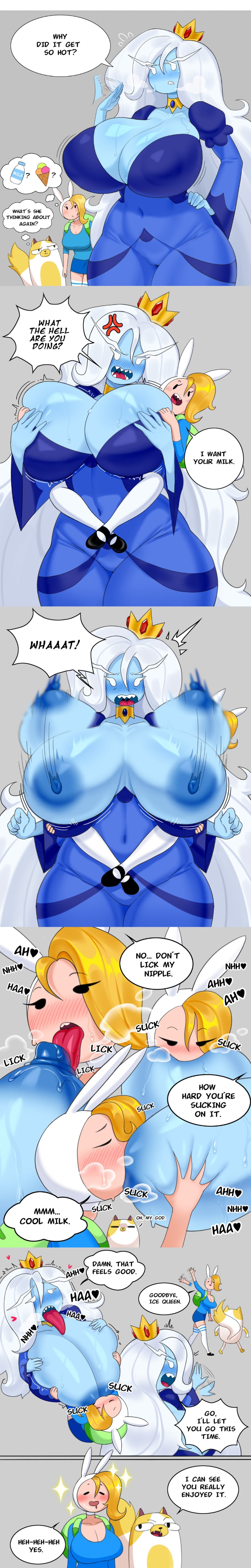 Cake The Cat & Fionna The Human Girl (Adventure Time) Rule 34