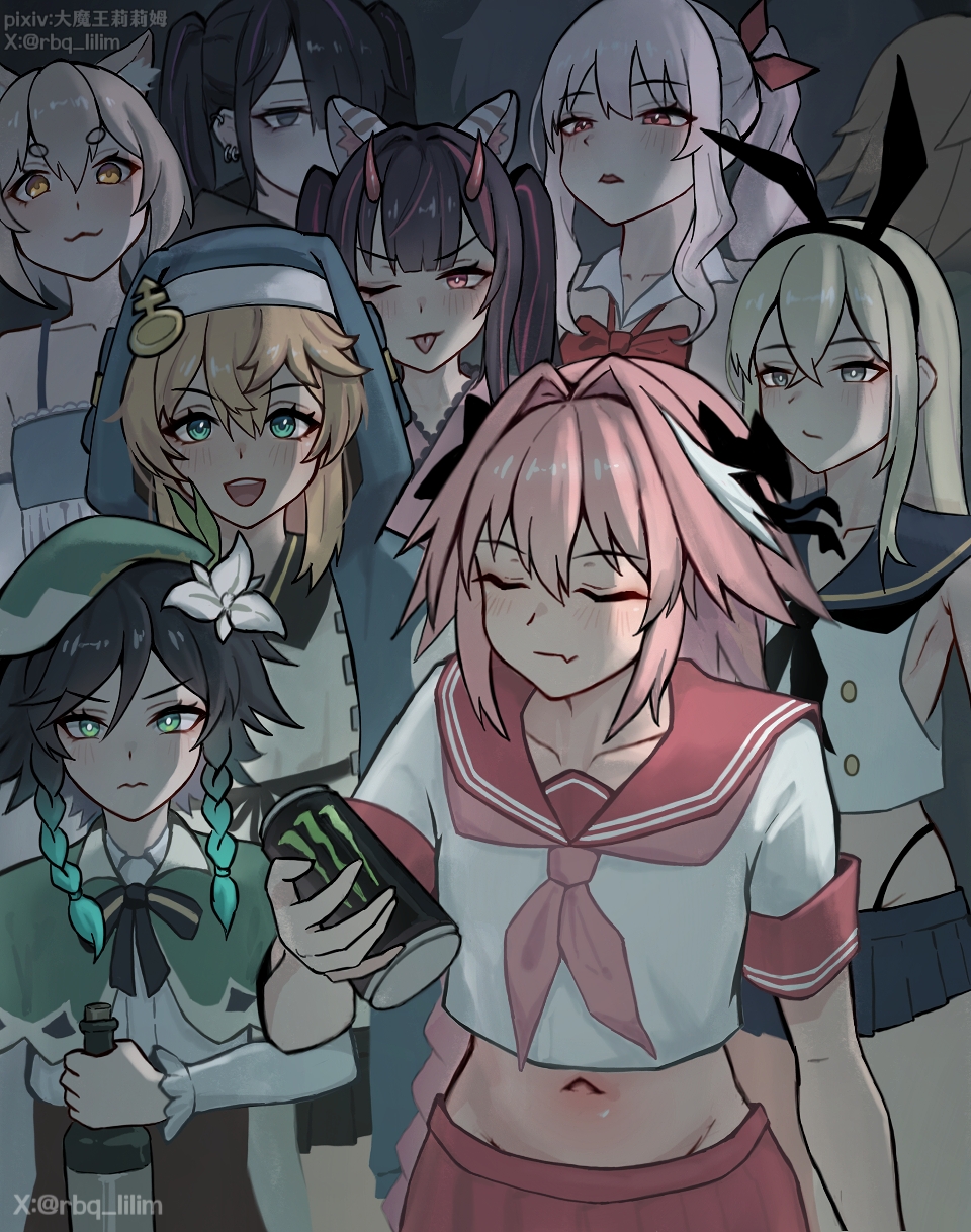 Akiyama Mizuki & Astolfo (Cho Kaguya-hime!) Rule 34