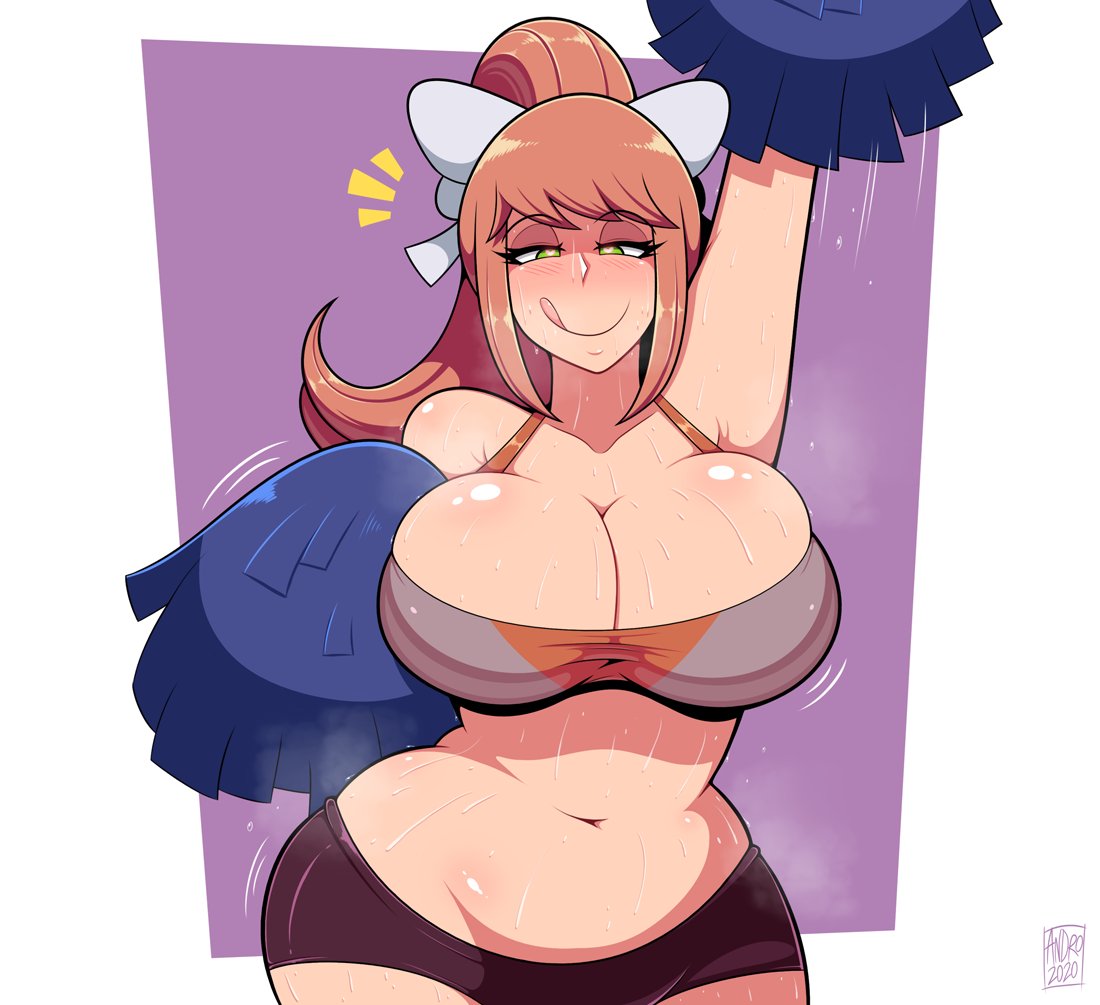 Monika (Doki Doki Literature Club) Rule 34 – Alternate Breast Size