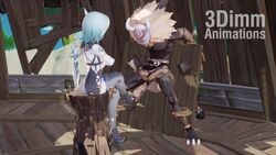 Eula & Ganyu (Genshin Impact) Rule 34 Video – Balls