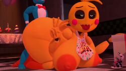Huge Toy Chica & Lovetaste Chica (Five Nights At Freddy's) Rule…