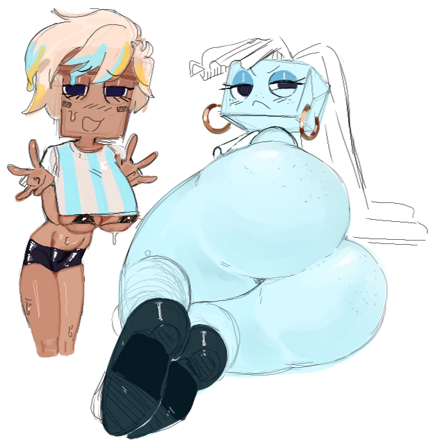 Brusha & Tisha (Dandy's World) Rule 34 – Ass Focus