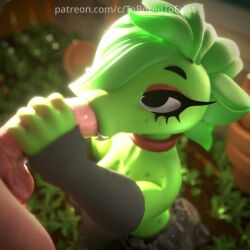 Peashooter Plants vs Zombies Rule 34 – Blowjob 3D Animation #2