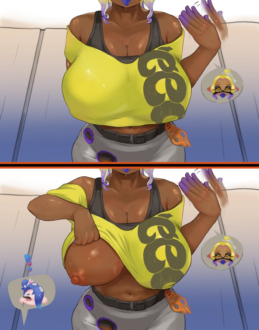 Frye & Frye (Splatoon) Rule 34 – Big Breasts