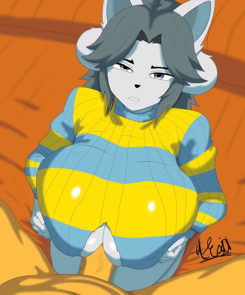 Temmie & Temmie (Deltarune) Rule 34 – Anthro