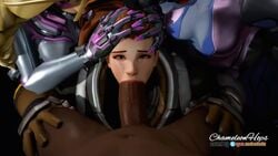 Augmented Sombra & Brigitte (Blizzard Entertainment) Rule 34 Video