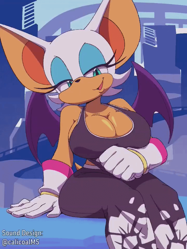 Rouge The Bat (Sonic) Rule 34 GIF – Bat Ears