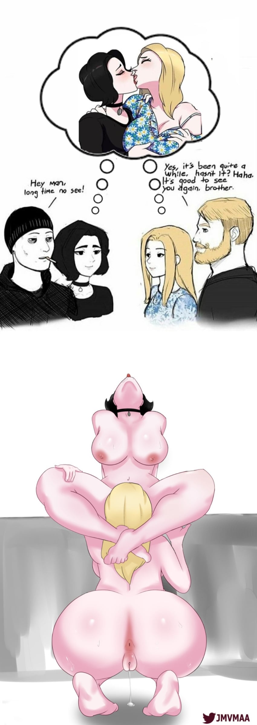 Doomer & Doomer Girl (Wojak Comics) Rule 34 – Anus