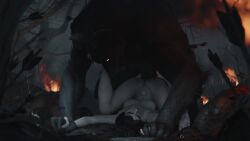 Serana & Skyrim Werewolf (Bethesda Softworks) Rule 34 Video