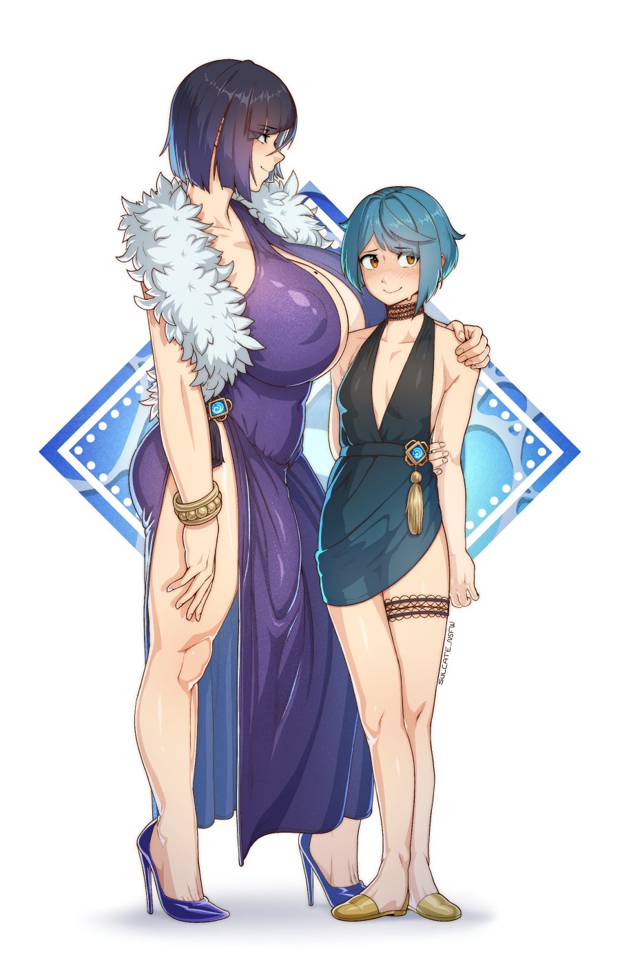 Xingqiu & Yelan (Genshin Impact) Rule 34 – Aqua Hair