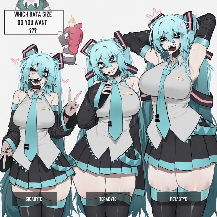 Hatsune Miku & Kasane Teto (Utau) Rule 34 – Big Boobs