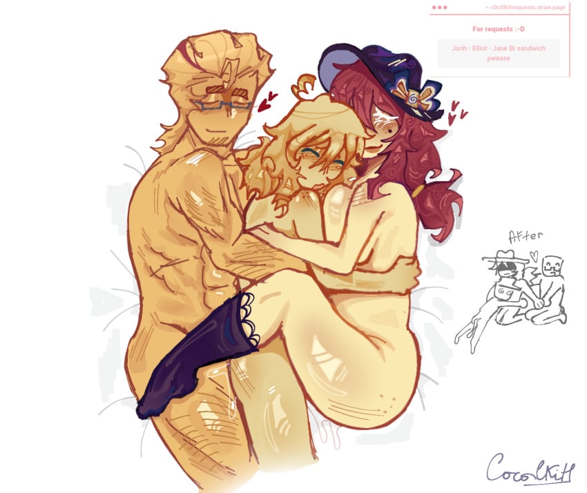 Robloxian & Elliot Roblox Game Rule 34 – Threesome Pic