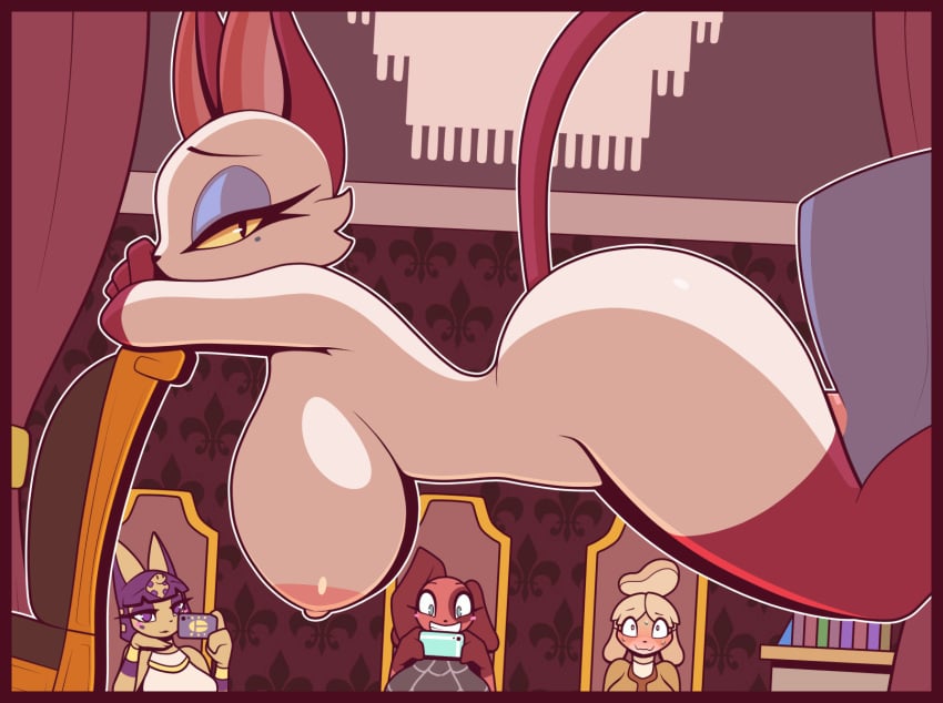 Ankha & Cherry (Animal Crossing) Rule 34 GIF – Anthro