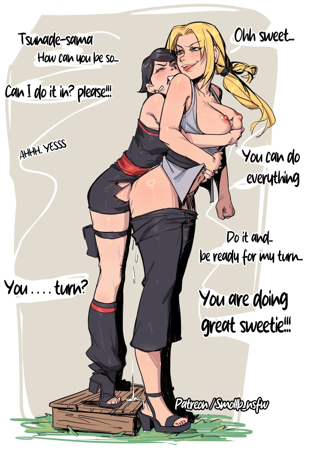 Sarada Uchiha & Tsunade (Boruto: Two Blue Vortex) Rule 34