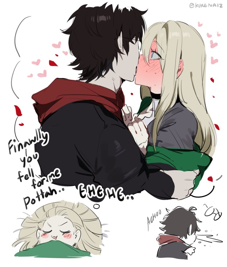 Draco Malfoy Harry Potter Rule 34 – Kissing & Dreaming Hentai Pic