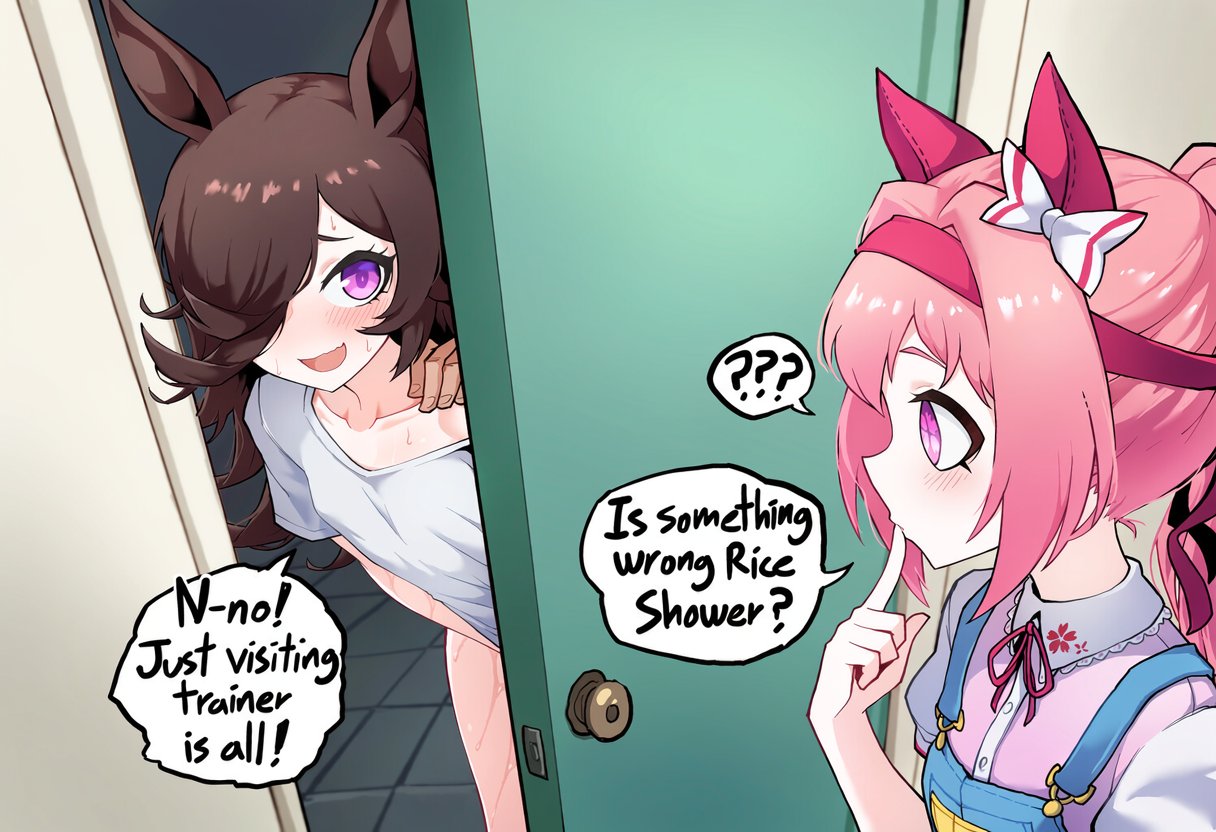 Haru Urara & Rice Shower Umamusume Rule 34 – Hentai Pic