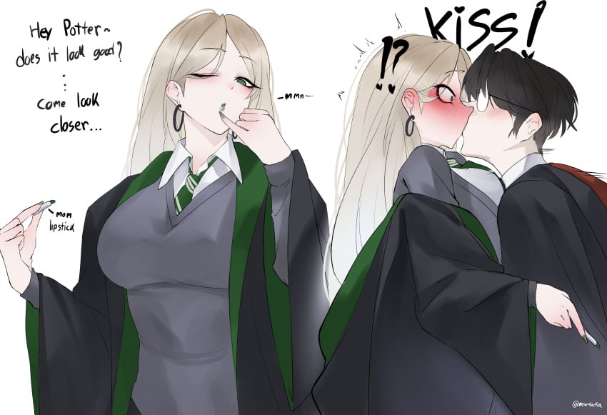 Draco Malfoy Harry Potter Rule 34 – Big Tits & Kissing Hentai Pic