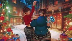 Mei & Snowball (Christmas) Rule 34 Video – Alternate Breast Size