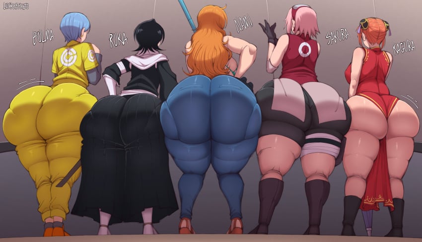 Bulma Briefs & Kagura (Bleach) Rule 34 – Ass