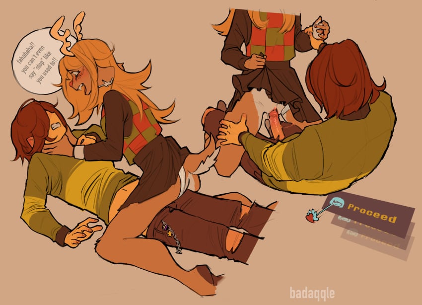 Kris & Kris Dreemurr (Deltarune) Rule 34 – Anthro