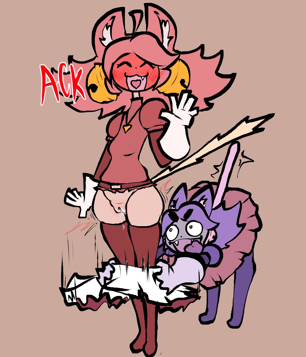 Mad Mew Mew & Mew Mew (Deltarune) Rule 34 – Animal Humanoid