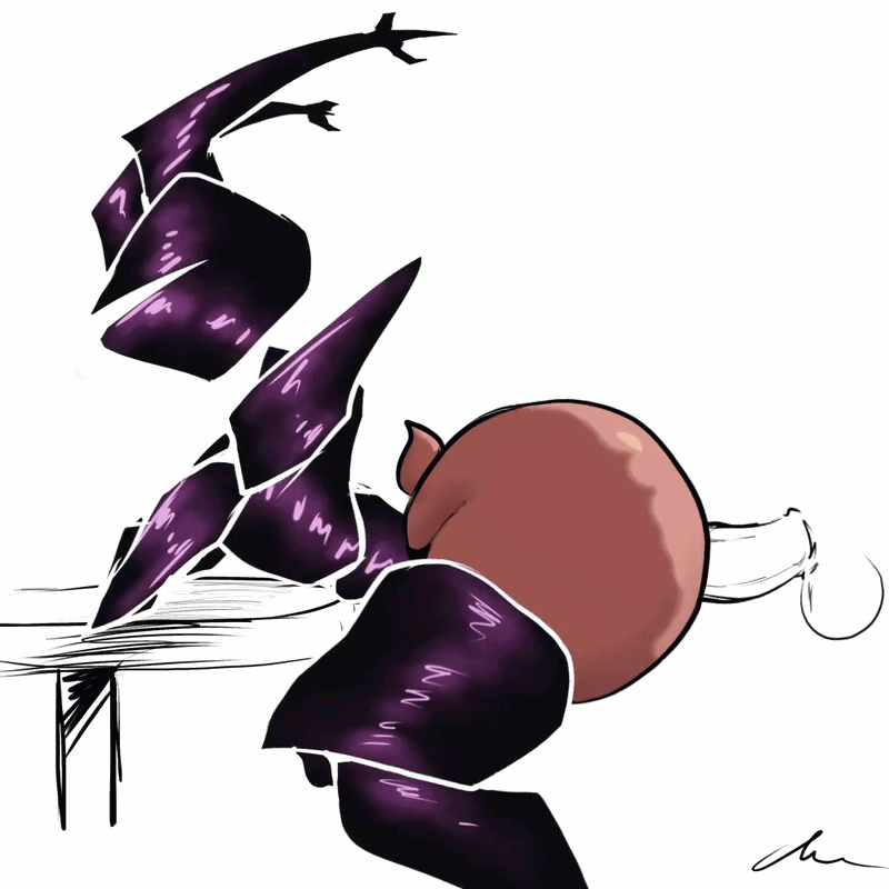 Dess Holiday & Roaring Knight (Deltarune) Rule 34 GIF