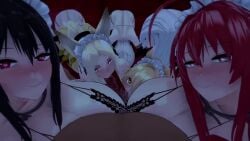 Akeno Himejima & Asia Argento (High School Dxd) Rule 34 Video