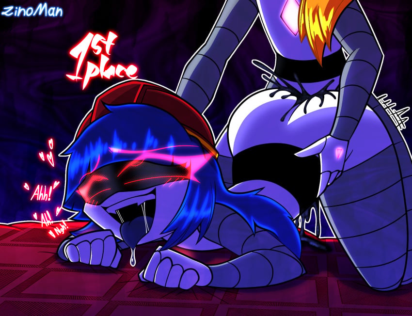 Doll & Lizzy (Murder Drones) Rule 34 – Bed