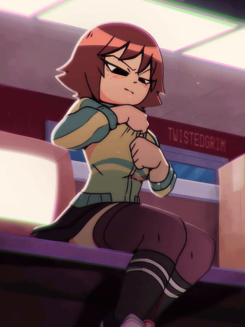 Kim Pine (Scott Pilgrim) Rule 34 GIF – Annoyed