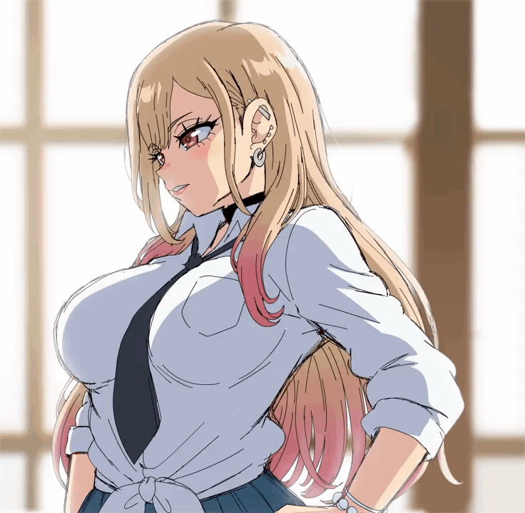 Kitagawa Marin (Sono Bisque Doll Wa Koi Wo Suru) Rule 34 GIF