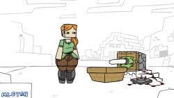 Alex (Minecraft) Rule 34 Video – Anus