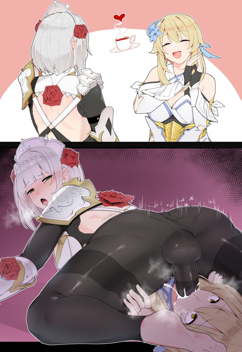Lumine & Noelle (Genshin Impact) Rule 34 – 69 Position