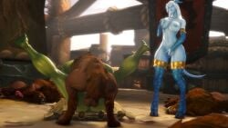 Draenei World of Warcraft Rule 34 – Threesome 3D Animation