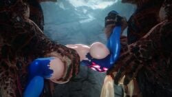 Khnum & Khnum (Metroid) Rule 34 Video – Abdominal Bulge
