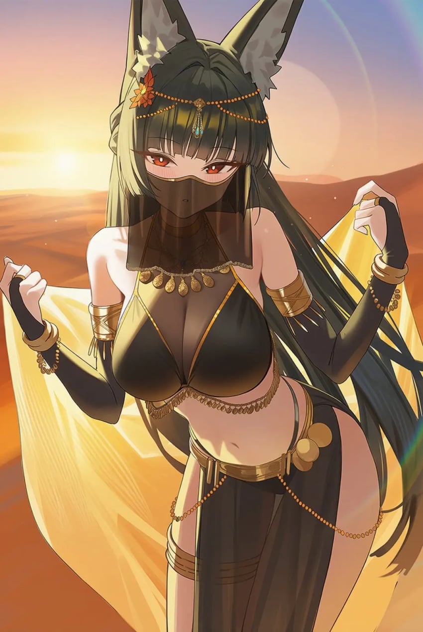 Hoshimi Miyabi (Zenless Zone Zero) Rule 34 – Belly Dancer Outfit