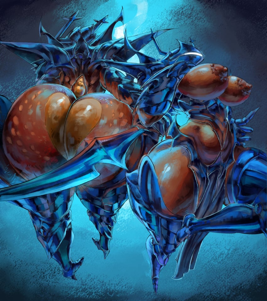 Dess Holiday & Roaring Knight (Deltarune) Rule 34
