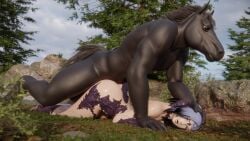 Au Ra & Horseguy (Final Fantasy) Rule 34 Video