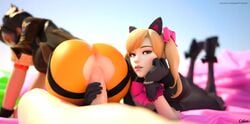 Black Cat D.va & D.va (Blizzard Entertainment) Rule 34 Video