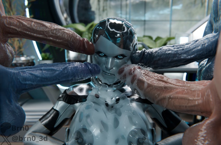 Edi & Femshep (Bioware) Rule 34 – 4 Penises
