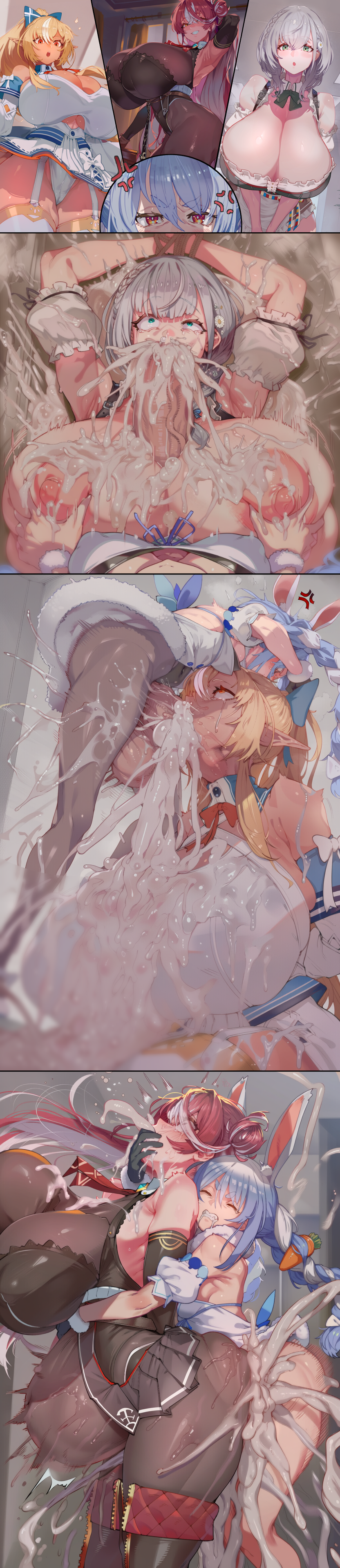 Houshou Marine & Houshou Marine (Hololive) Rule 34