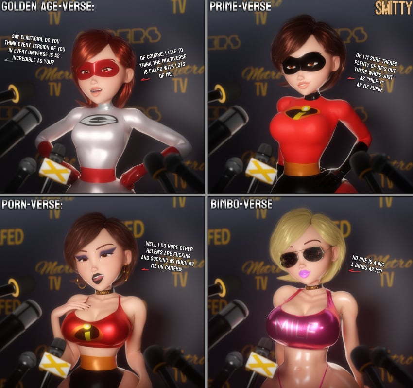 Elastigirl & Helen Parr (The Incredibles) Rule 34
